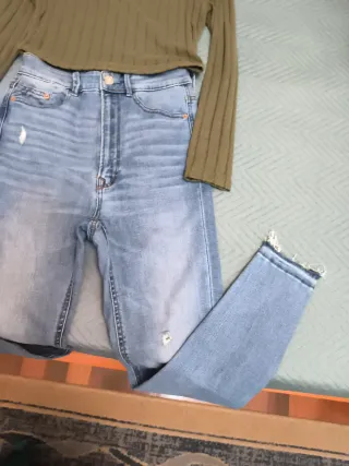 Conjunto jersey y Jeans Mujer