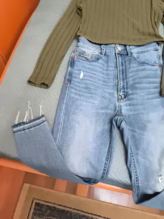 Conjunto jersey y Jeans Mujer