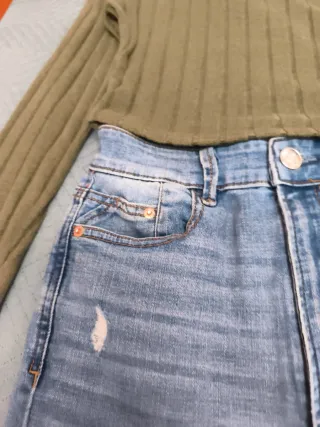 Conjunto jersey y Jeans Mujer