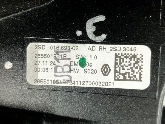 PILOTO EXTERIOR DERECHO RENAULT RAFALE TOQUE