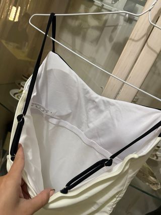 Bañador mujer blanco y negro