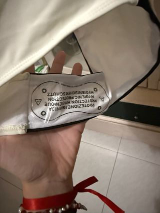 Bañador mujer blanco y negro