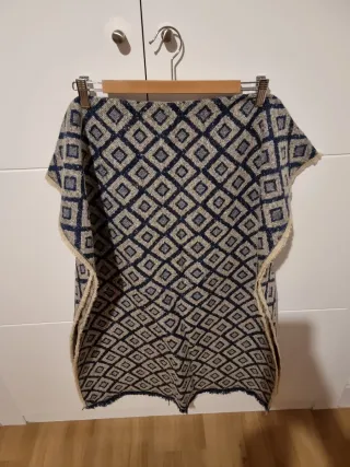 Pashminas azul y granate de Southern cotton.C Ingl