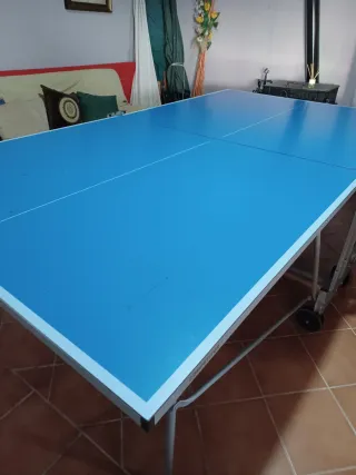 Mesa Ping Pong Plegable con Ruedas