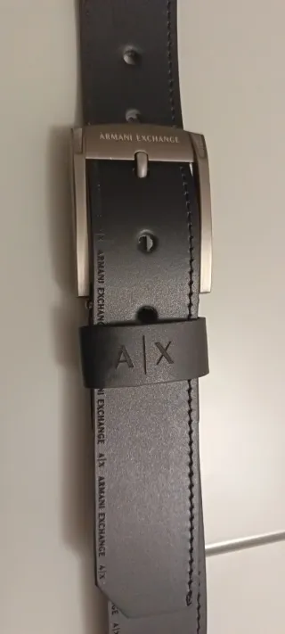 Cinturón Armani Exchange Piel Hombre Negro