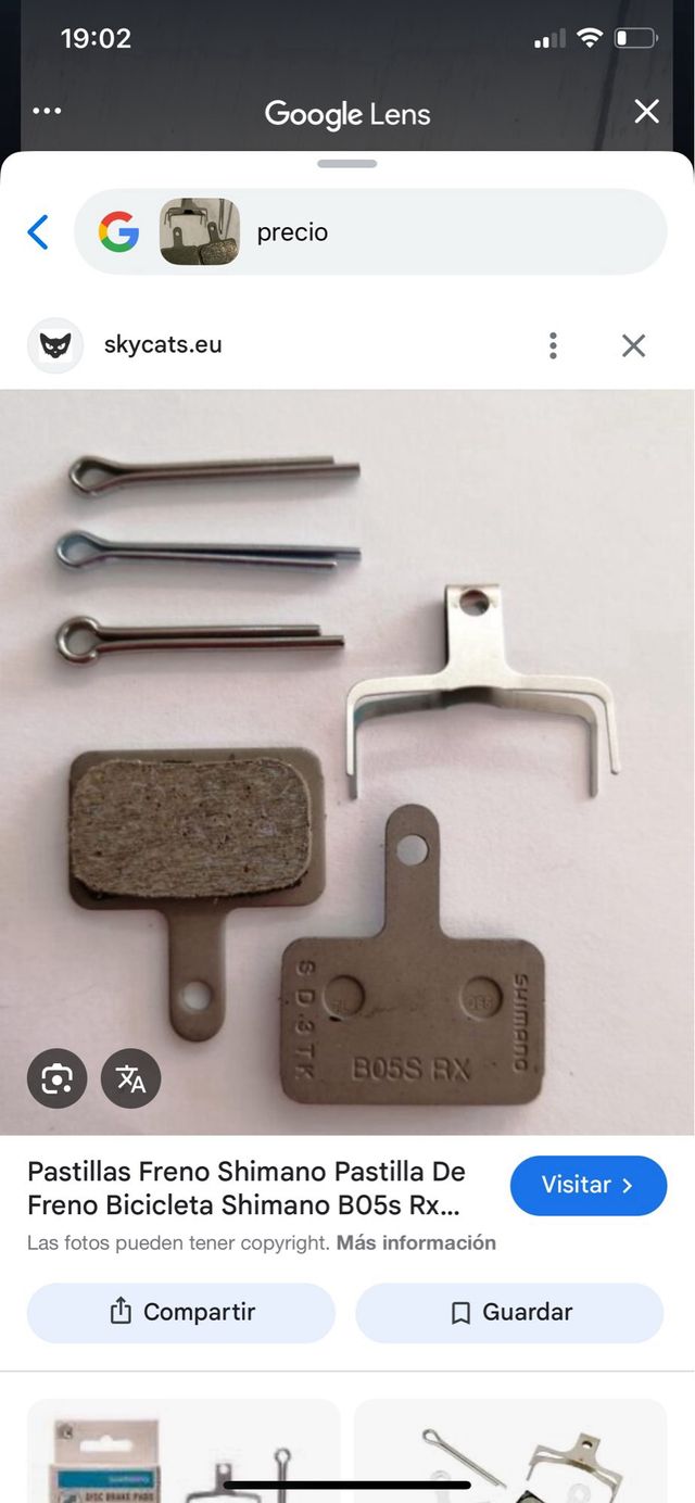 Pastilhas de freio para bicicleta