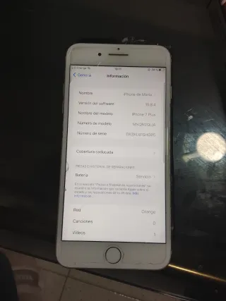 iPhone 7 Plus Blanco/Plateado