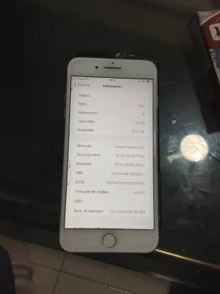 iPhone 7 Plus Blanco/Plateado