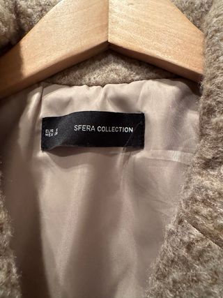 Abrigo oversize Sfera Talla S Beige