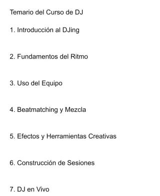 Clases de dj San sebastian/online