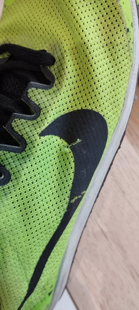 Zapatillas clavos atletismo Nike verde/negro