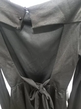 Mono corto negro manga larga