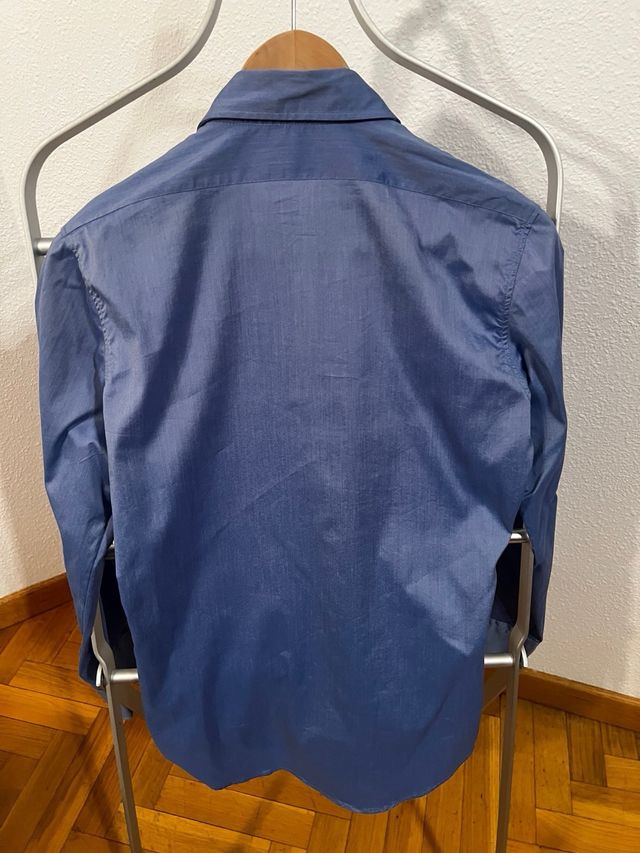 Camisa Zara Slim Azul Talla S