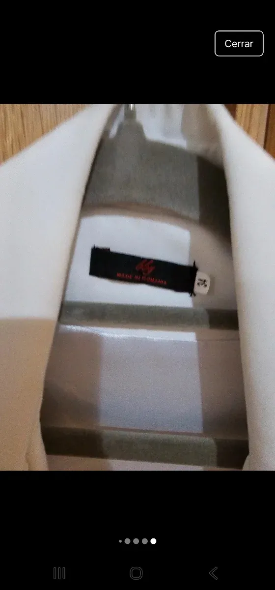 Vestido blanco con flecos y circonitas xxs