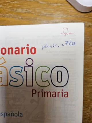 Diccionario Básico Primaria. Lengua española