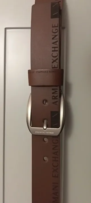 Cinturón Armani Exchange Piel Marrón Hombre