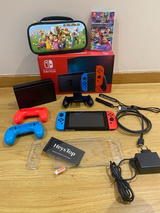 Nintendo Switch + Mario Kart 8 Deluxe + Funda