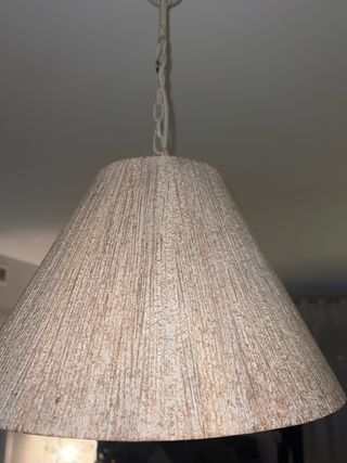 Lámpara colgante madera, estilo mediterráneo