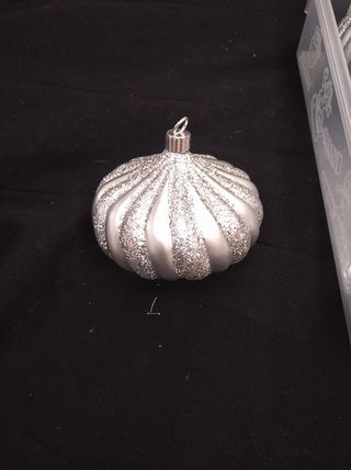 Pack 6 Bolas Navideñas Plateadas