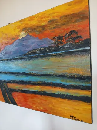 Dipinto "Tramonto sulla Laguna"