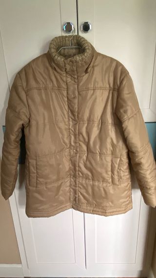 Anorak beige acolchado