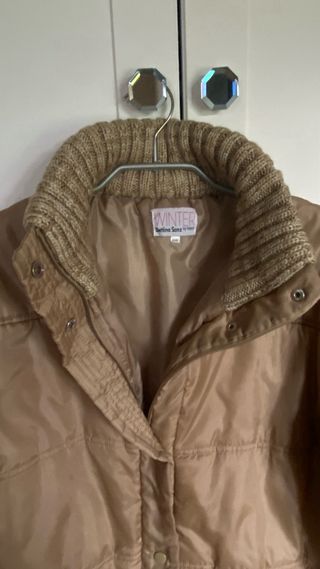 Anorak beige acolchado