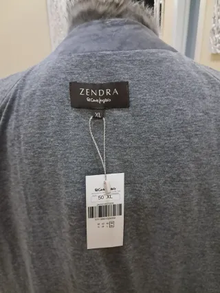 Chaqueta de piel conejo gris mujer