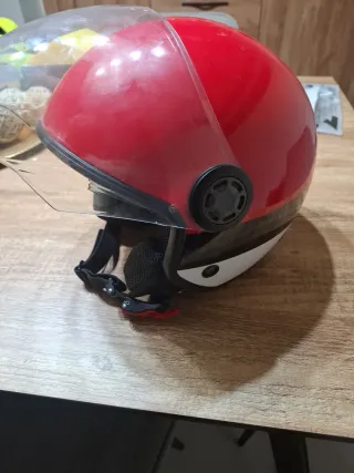 Casco de moto Acciona Rojo