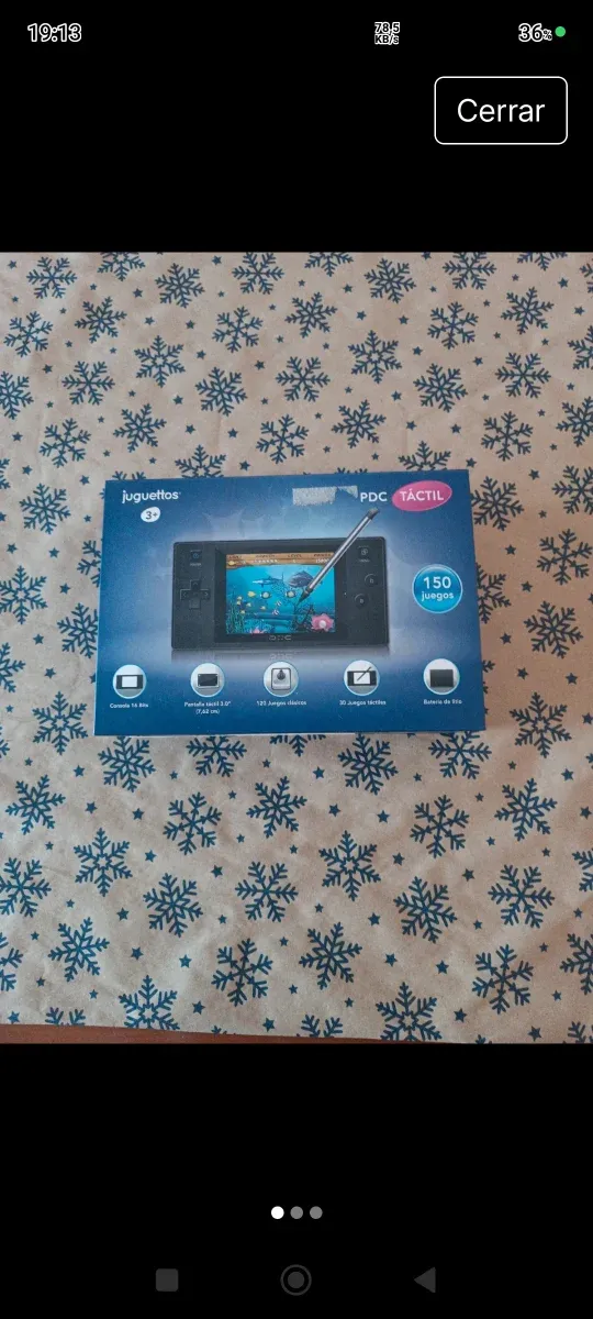 Consola Juguettos PDC Táctil Negra