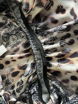 Vestido estampado animal print elegante hasta T-M