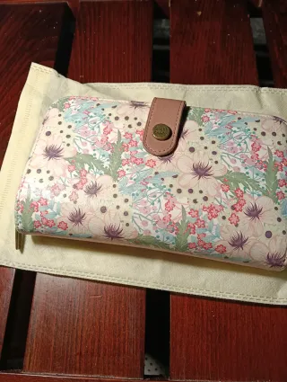 Monedero Sweet & Candy rosa y beige
