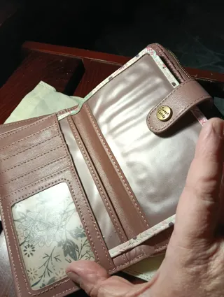 Monedero Sweet & Candy rosa y beige