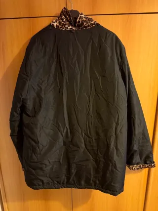 Giacca vintage con stampa leopardata