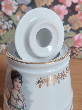 Zuccheriera vintage con decoro donna