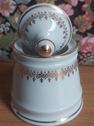 Zuccheriera vintage con decoro donna