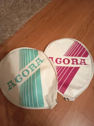 Raquetas de bádminton Agora con fundas y volantes