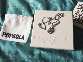 Collana PDPaola lettera B argento