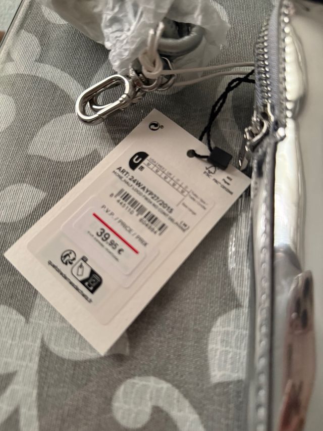 Porta móvil Desigual plateado