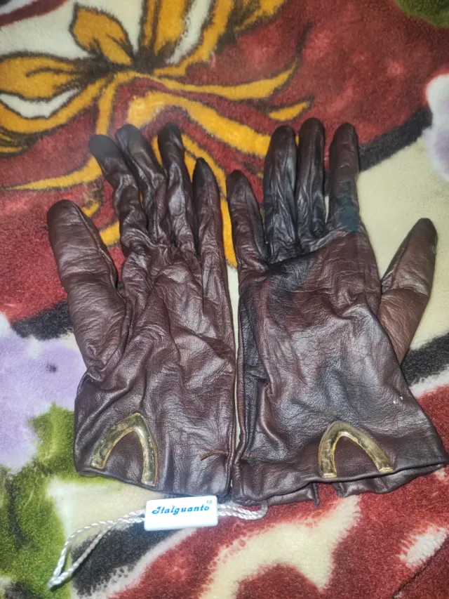 Guanti Italguanto Pelle Lana Donna Tg 7.5