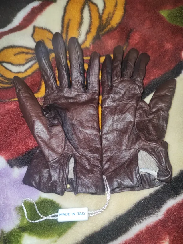 Guanti Italguanto Pelle Lana Donna Tg 7.5