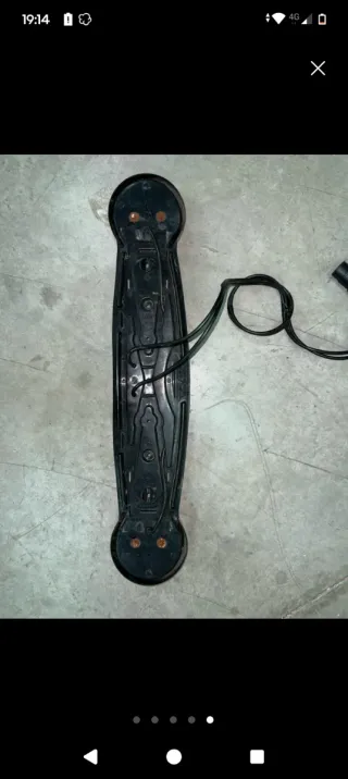 Luces de remolque con portamatrículas