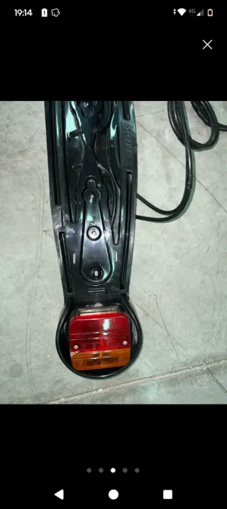 Luces de remolque con portamatrículas