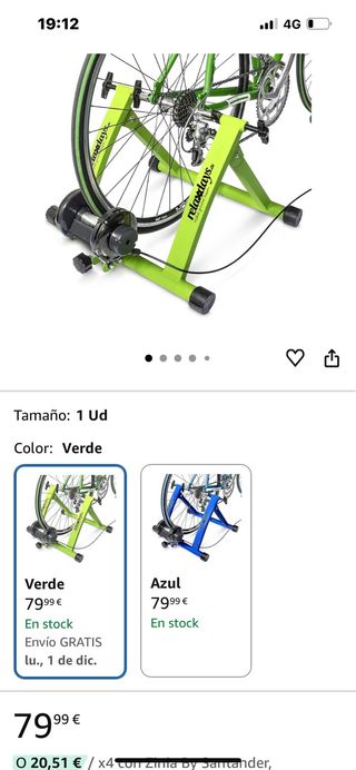 Rodillo de entrenamiento para bicicleta