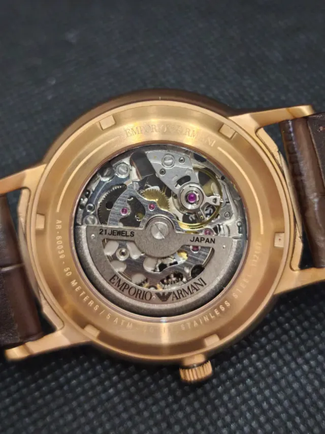 Reloj Emporio Armani Skeleton Automático 43mm