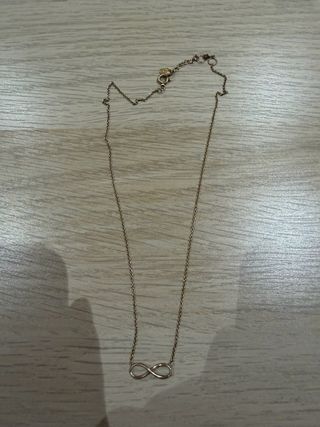 Cadena infinito plata dorada