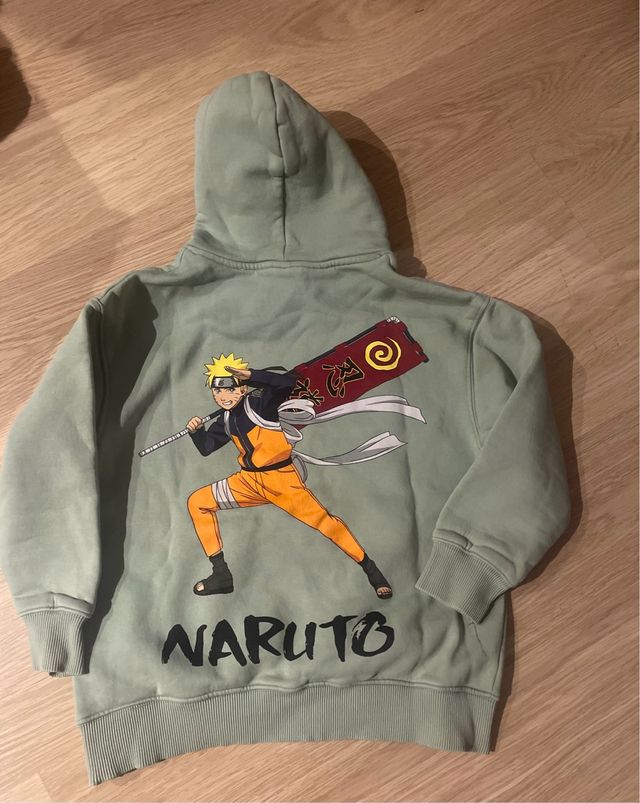 Sudadera Naruto Verde Naruto, Talla 9