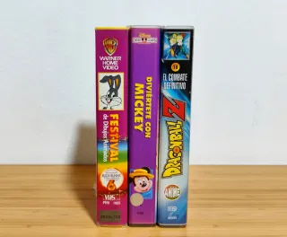 Lote 3 Películas VHS Dibujos Animados