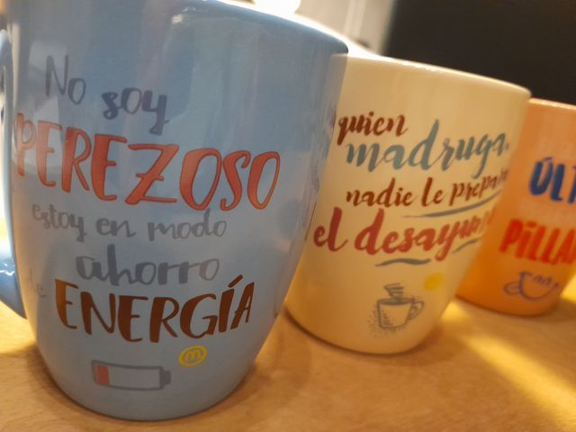 Juego 3 Tazas Cerámica Colores