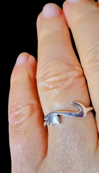 Anillo Plata Silueta de Gato