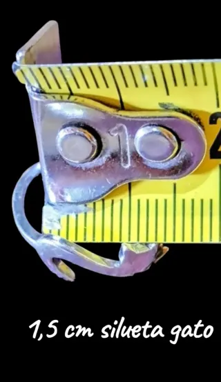 Anillo Plata Silueta de Gato